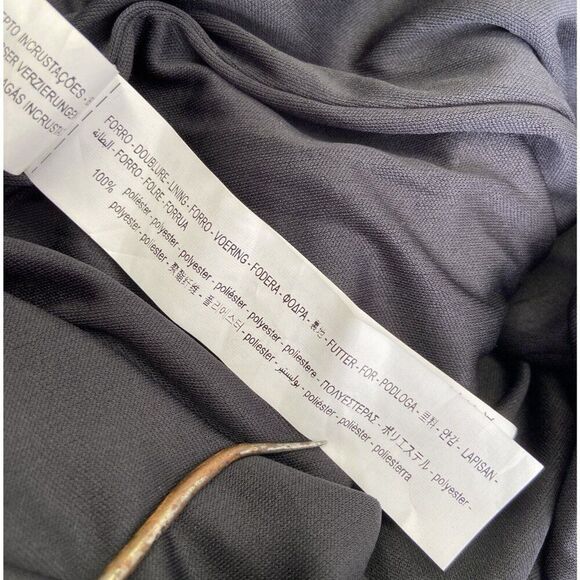 Zara Women Midi Dress Size M Black Shiny Halter Neck Cocktail 8620/707 NWT - Picture 15 of 16